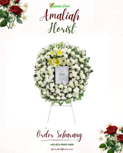 Krans Bunga Duka Cita di Sembungharjo